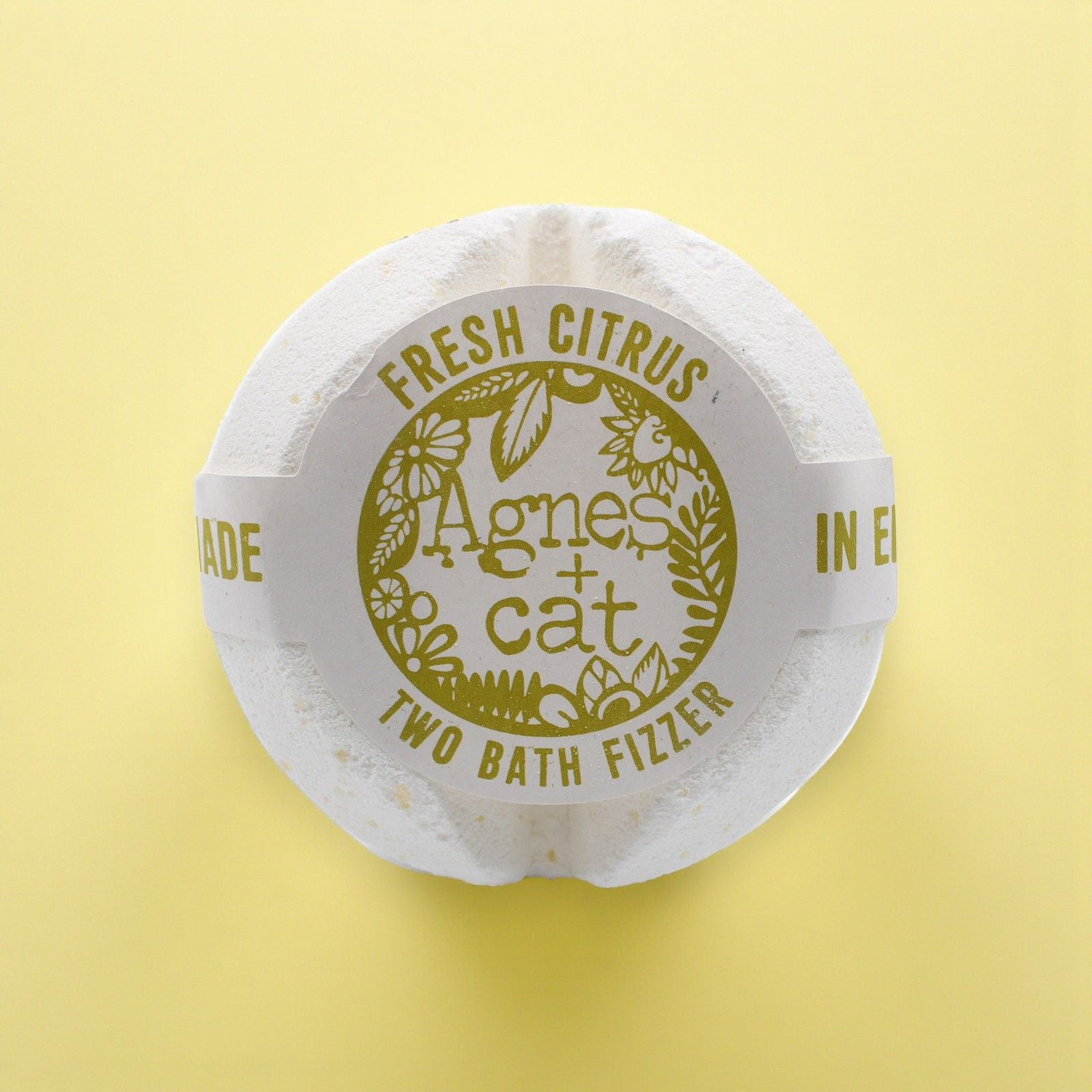 Agnes + Cat Bath Fizzer - Fresh Citrus – detail view