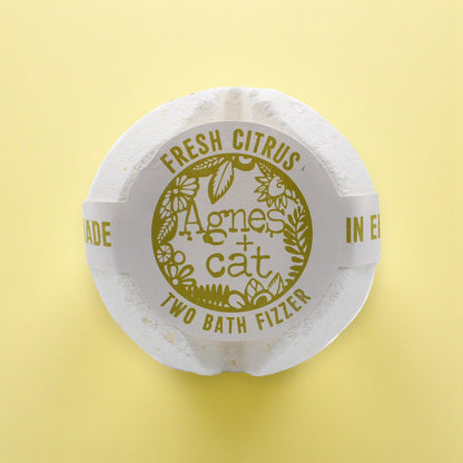 Agnes + Cat Bath Fizzer - Fresh Citrus – detail view