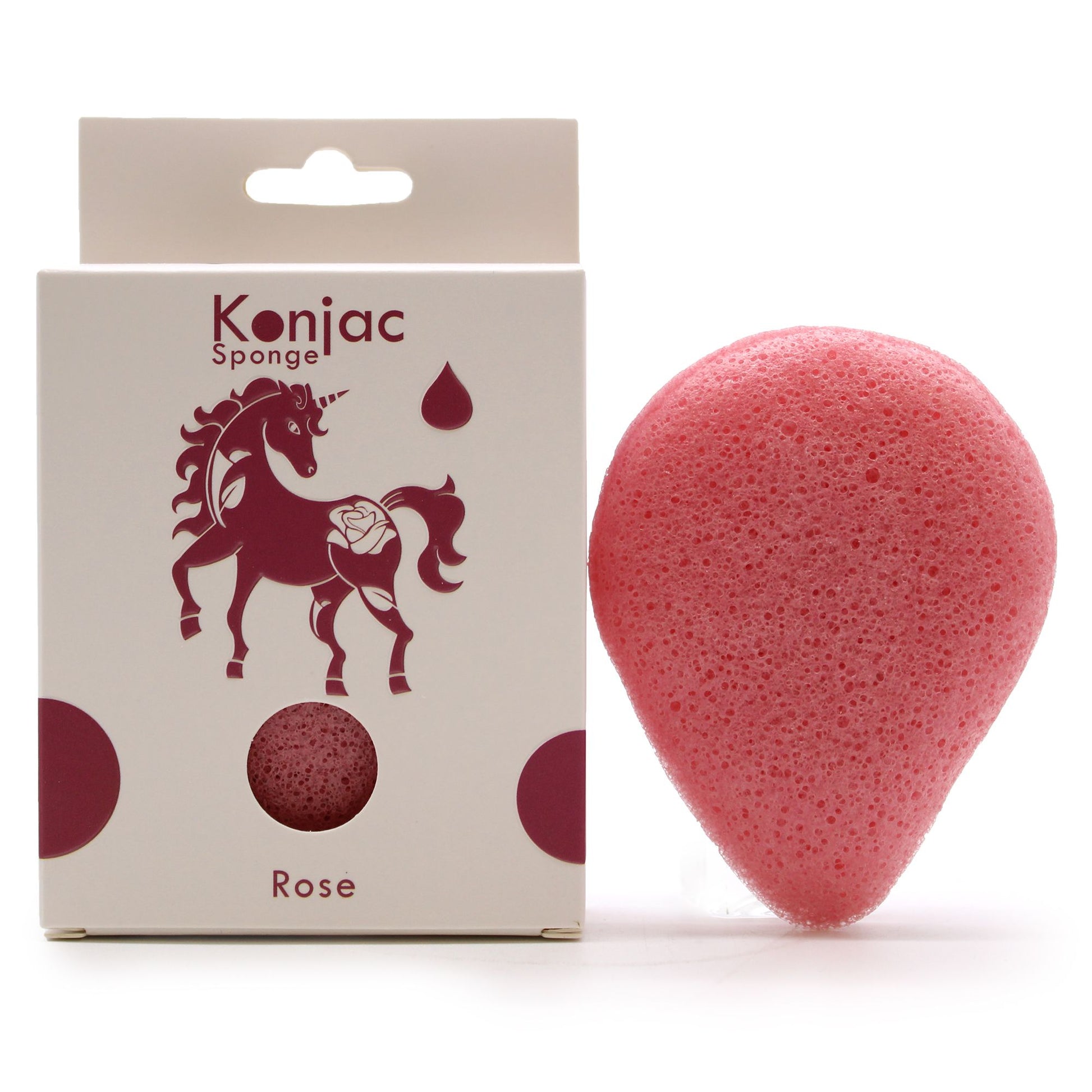 Teardrop Konjac Sponge - Rose - Anti-aging | Auro & Co