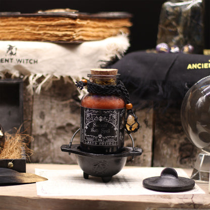 Ancient Witch Bath Spell Potion & Citrine Crystal Amulet - Success – product image 6