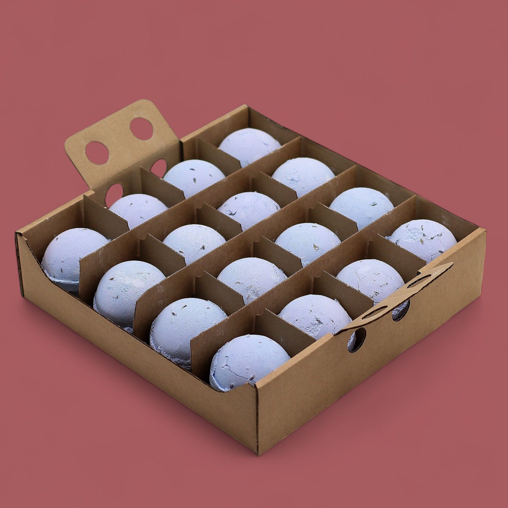 Set of 3 Lavender & Seeds Bath Bombs – lifestyle shot