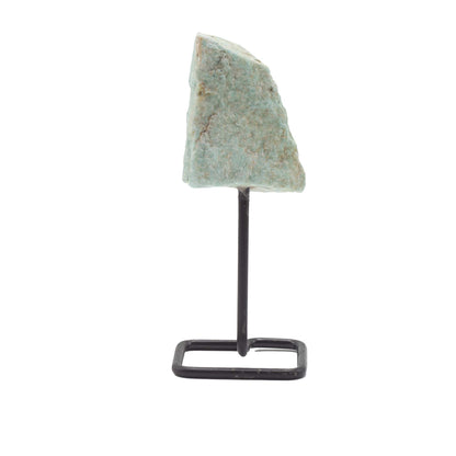 Amazonite Mineral Specimen on Stand