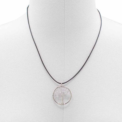 Tree of Life Pendant - Rock Crystal – detail view