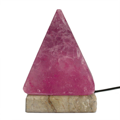 Quality USB Pyramid Salt Lamp - 9 cm (multi) | Auro & Co