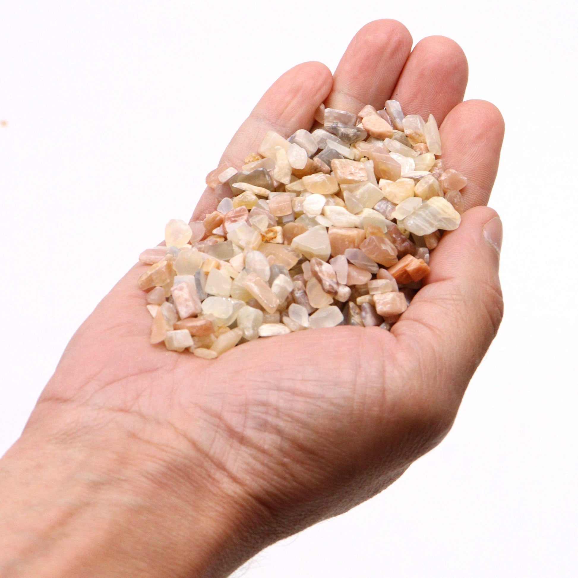 Moonstone Gemstone Chips Bulk - 1KG – packaging