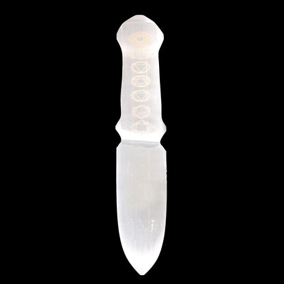 Selenite Ritual Knife - Chakra – packaging