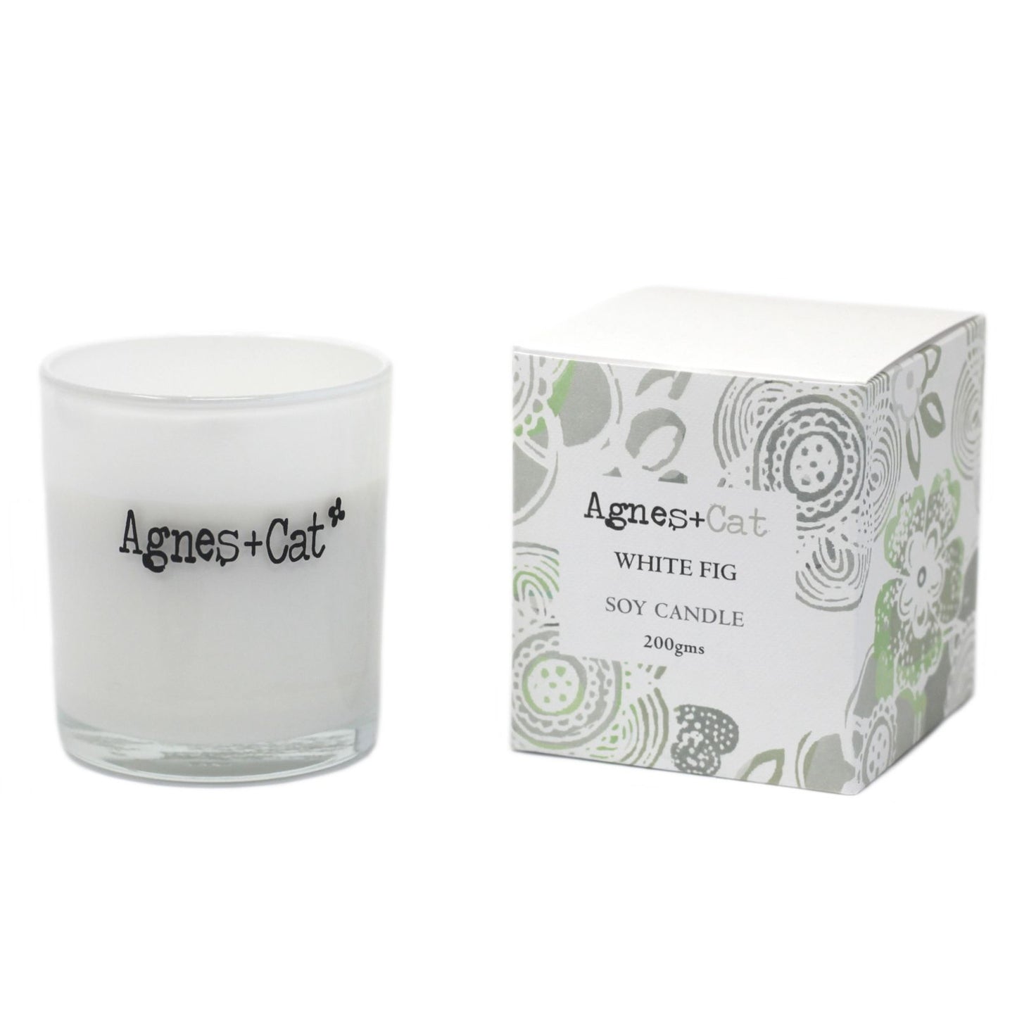 Agnes + Cat Votive Candle - White Fig | Auro & Co