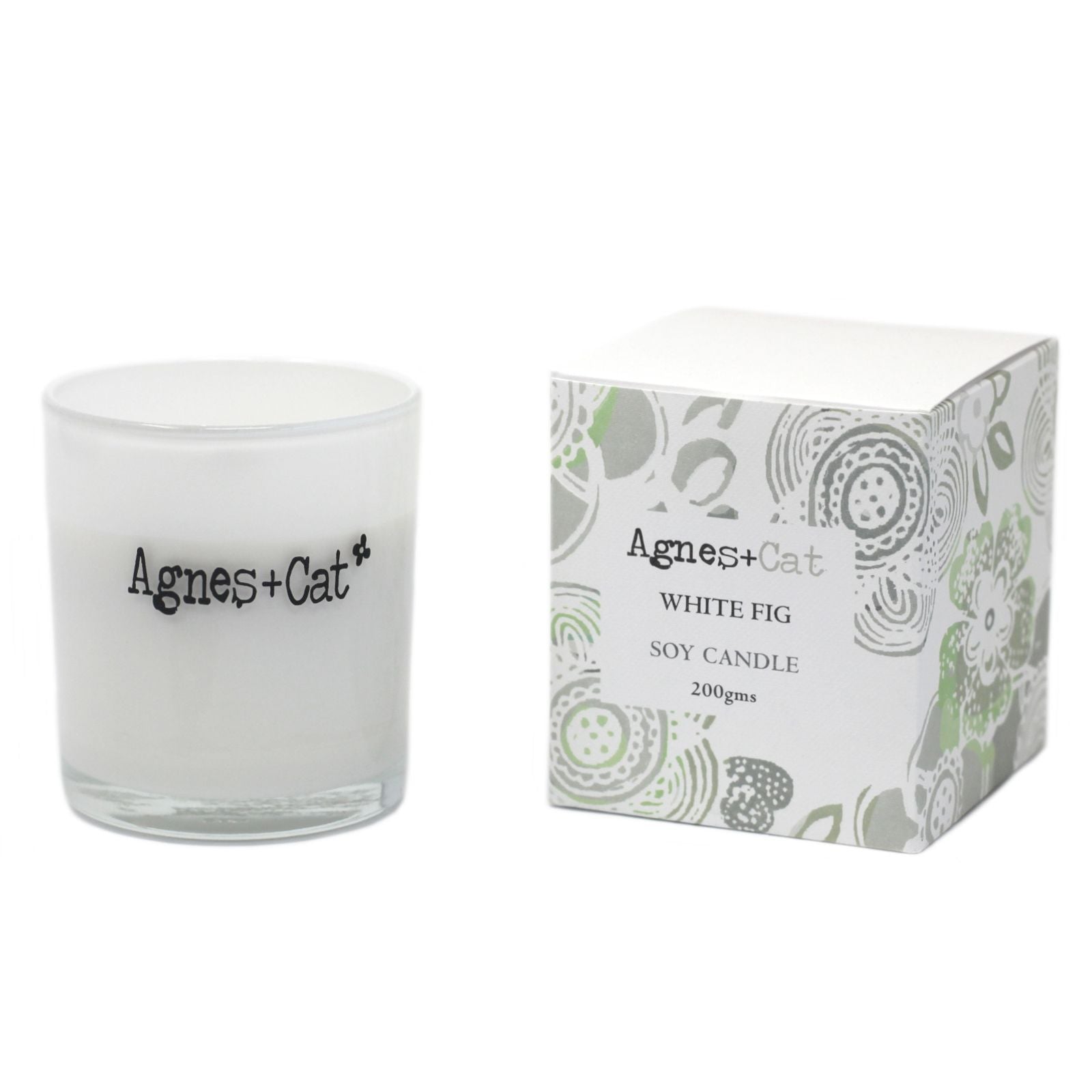 Agnes + Cat Votive Candle - White Fig | Auro & Co