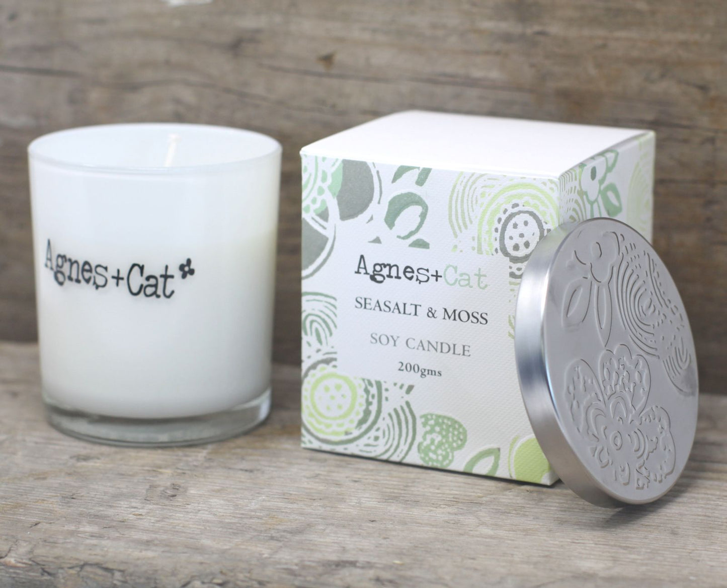 Agnes + Cat Votive Candle - Velvet Moon – packaging