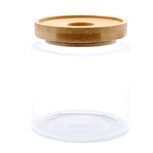 Minimalist Bamboo Seal Storage Jar – 10cm