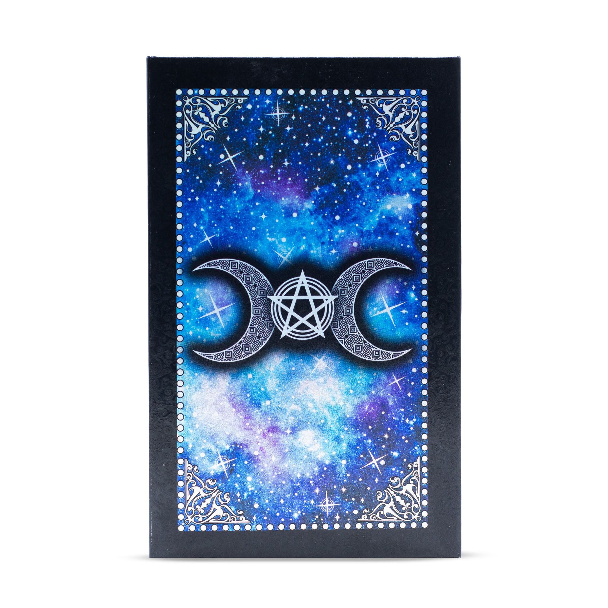Blue Foil Tarot Card Set - Moon Face - with booklet – detail view