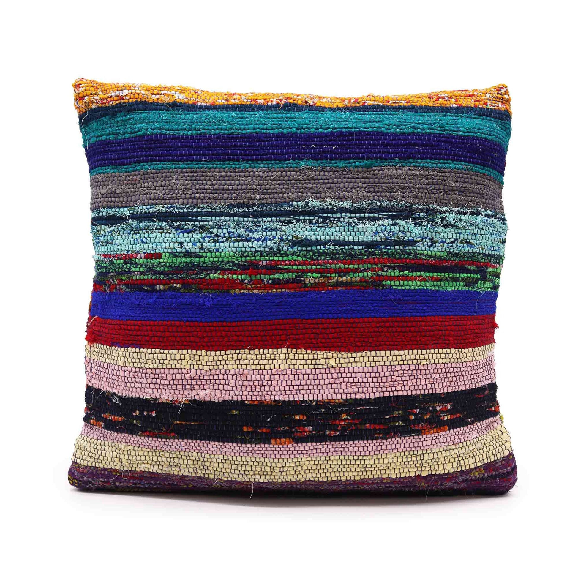 Rag Rug Cushion Covers - Charcoal Greys | Auro & Co