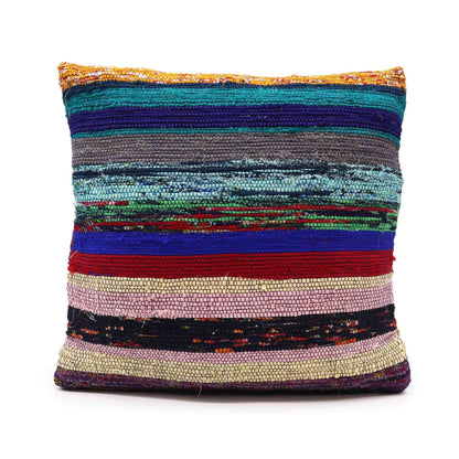 Rag Rug Cushion Covers - Charcoal Greys | Auro & Co