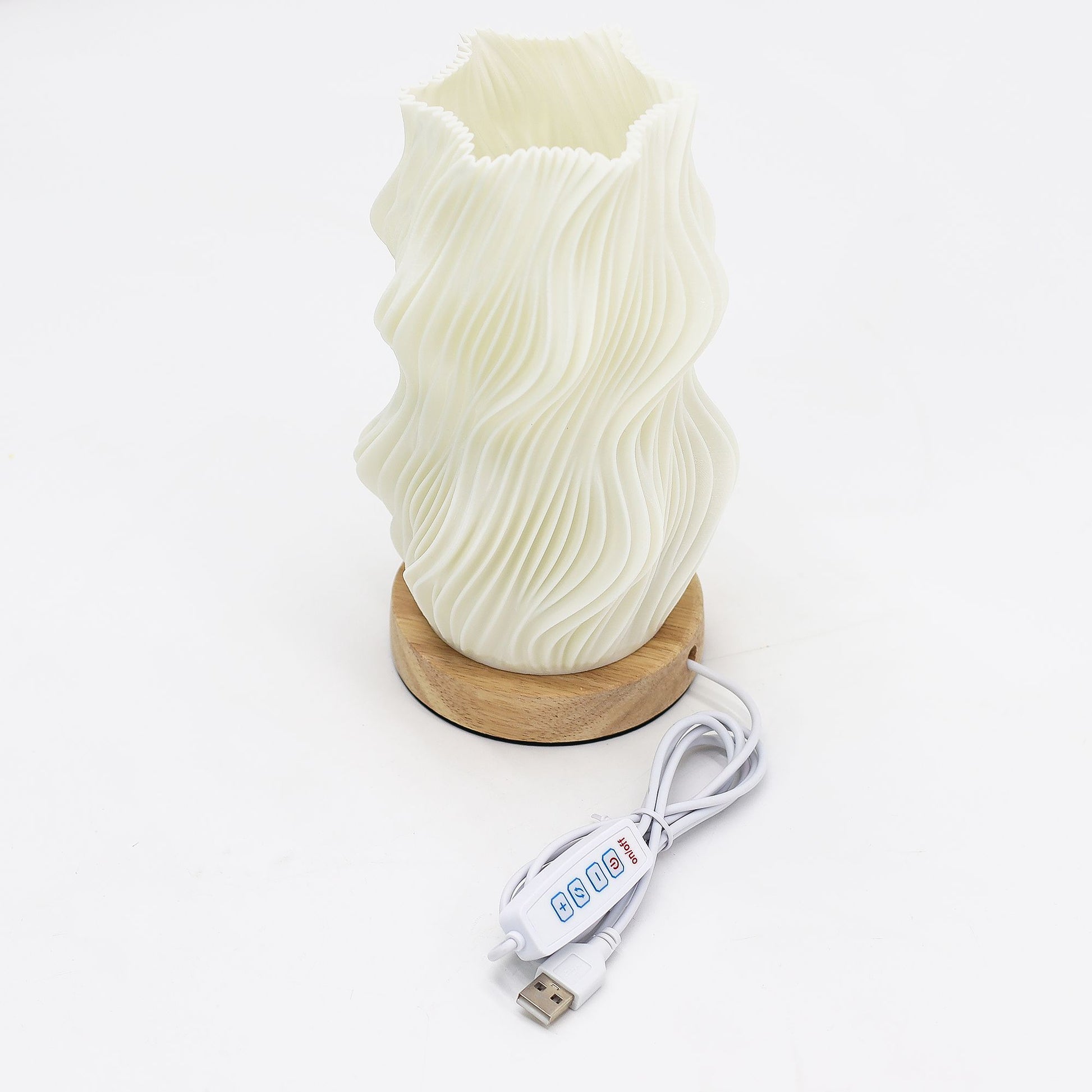 New Wave Lamp - USB (C) - 3 settings - Star Twisted – detail view