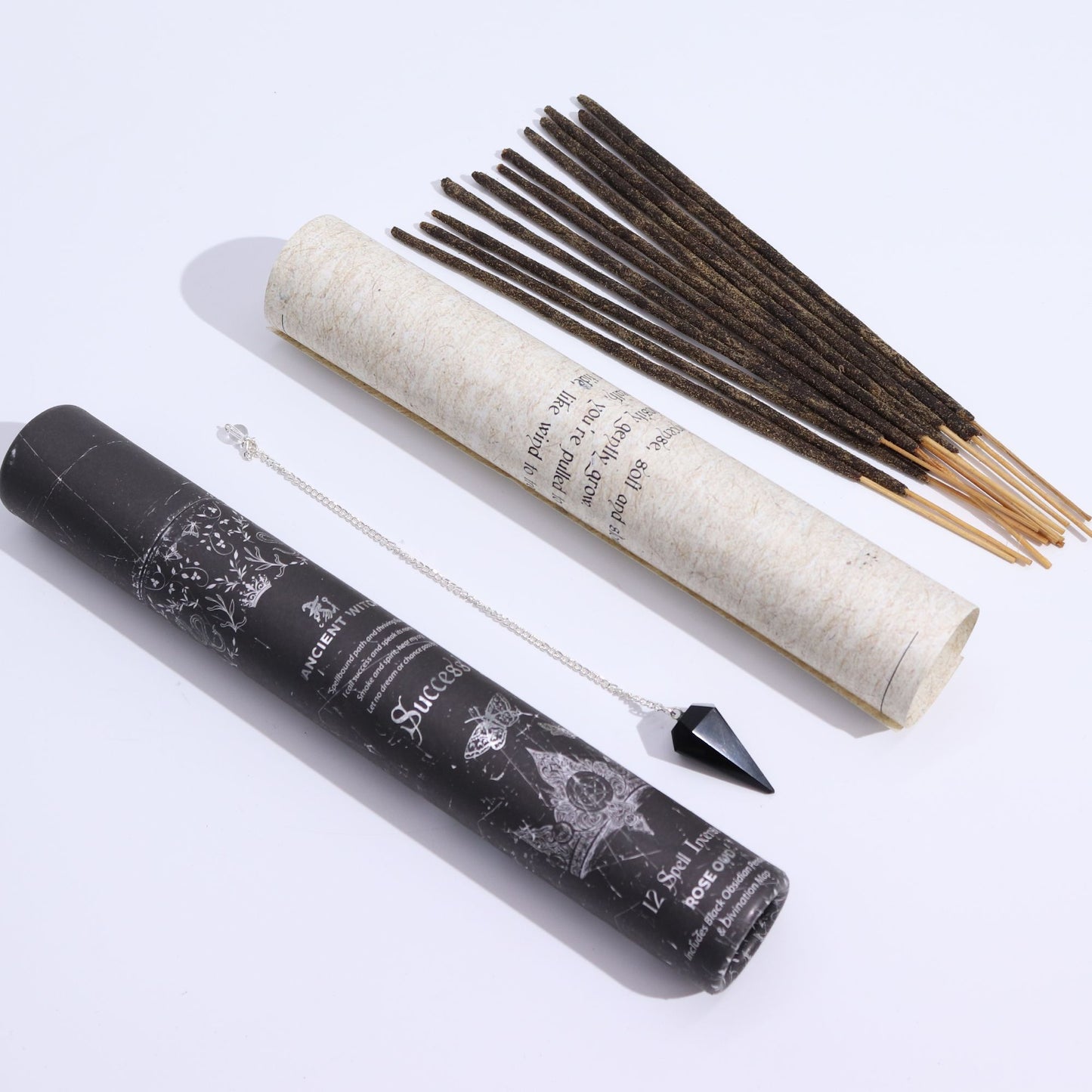 Ancient Witch Spell Incense - Success - Black Obsidian Pendulum – product image 10