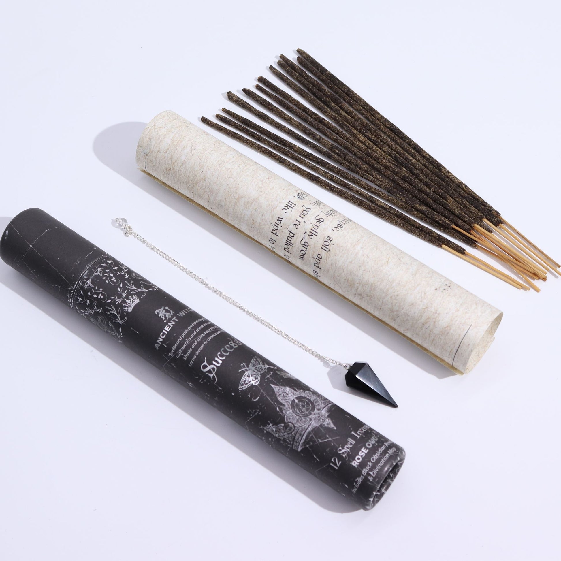 Ancient Witch Spell Incense - Success - Black Obsidian Pendulum – product image 10