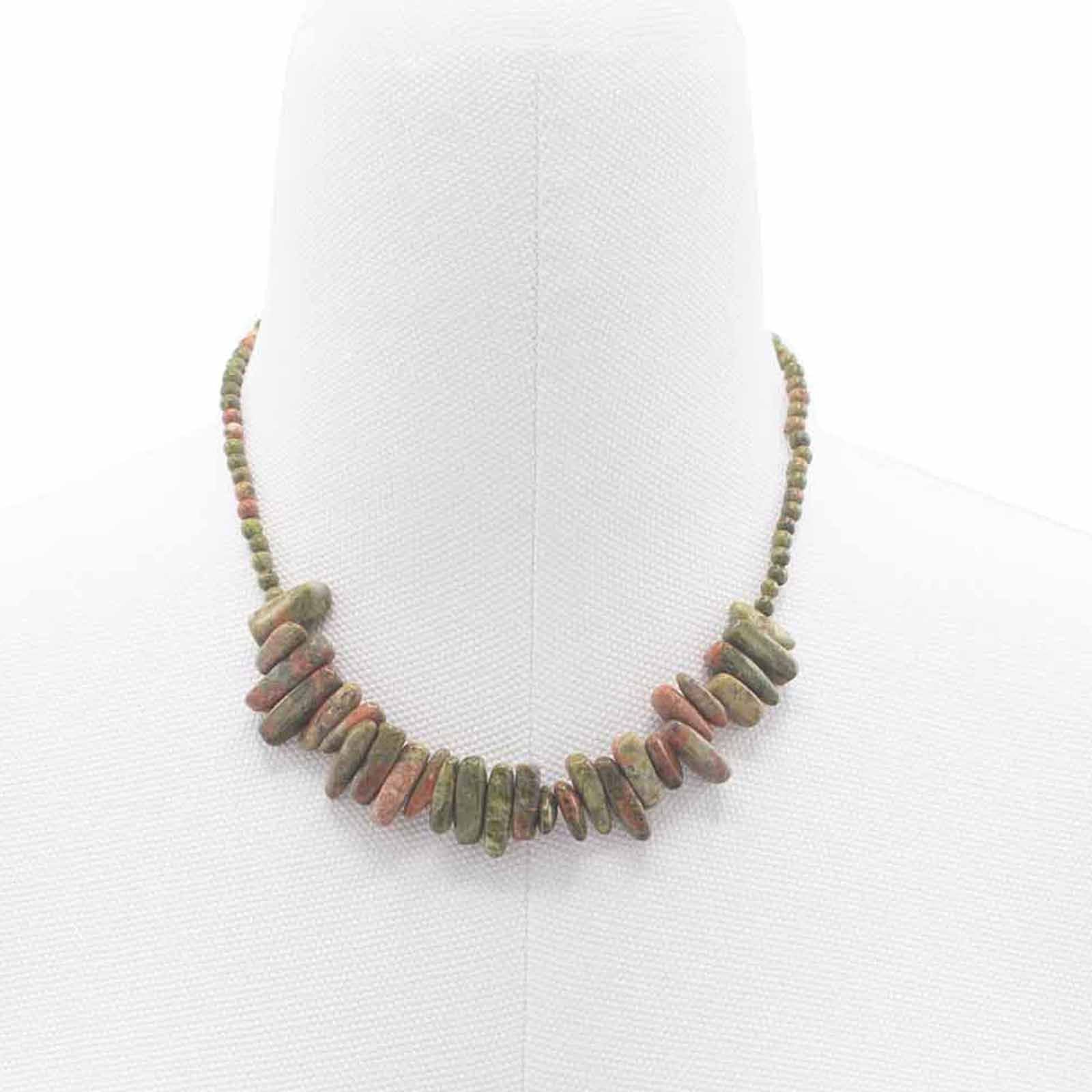 Longstone Gem Necklace - Unakite | Auro & Co
