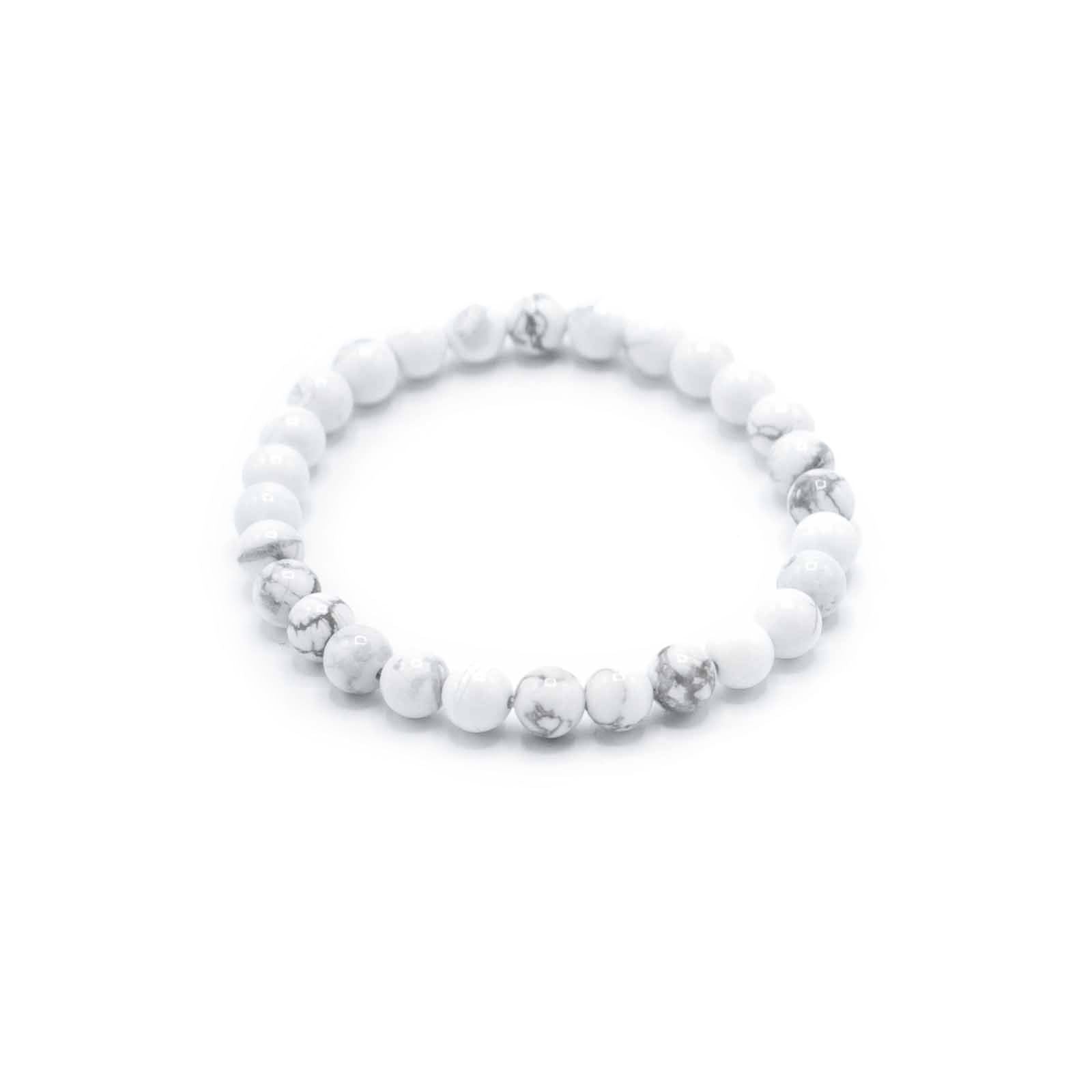 Gemstone Manifestation Bracelet - White Jasper - Peace – detail view