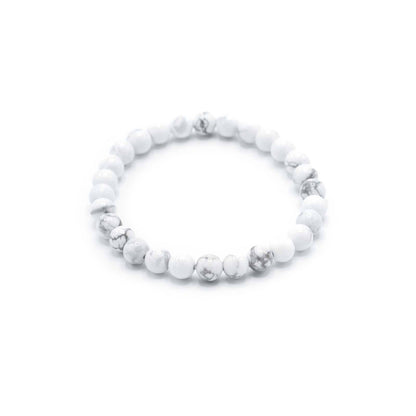 Gemstone Manifestation Bracelet - White Jasper - Peace – detail view