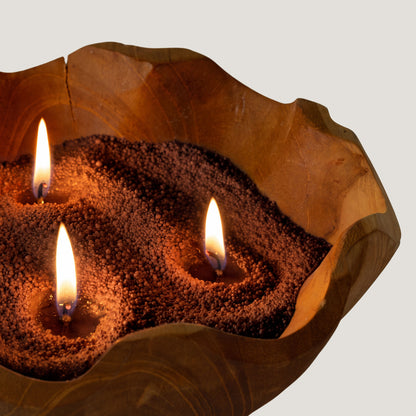 Crimson Crystal Candle Sand - Mocha Brown, 300g