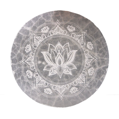 Medium Charging Plate 10cm -  Lotus Mandala – lifestyle shot