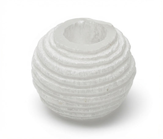 Selenite Snowball Candle Holder - 8 cm | Auro & Co