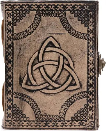 Circle Triquetra Esoteric Notebook – Antique Grey | Auro & Co